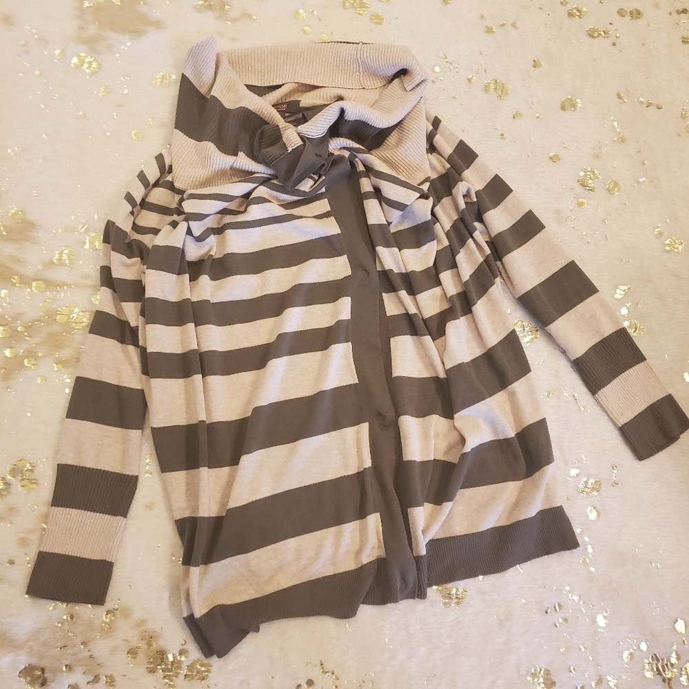 Victor by Victor Alfaro M Stripped Cardigan